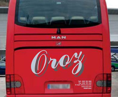 Autocares Oroz autobús rojo 2