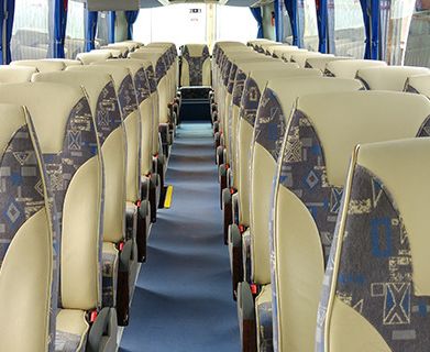 Autocares Oroz interior de un autobús 2