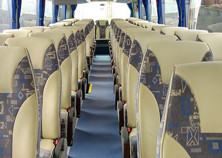 Autocares Oroz interior de un autobús 2